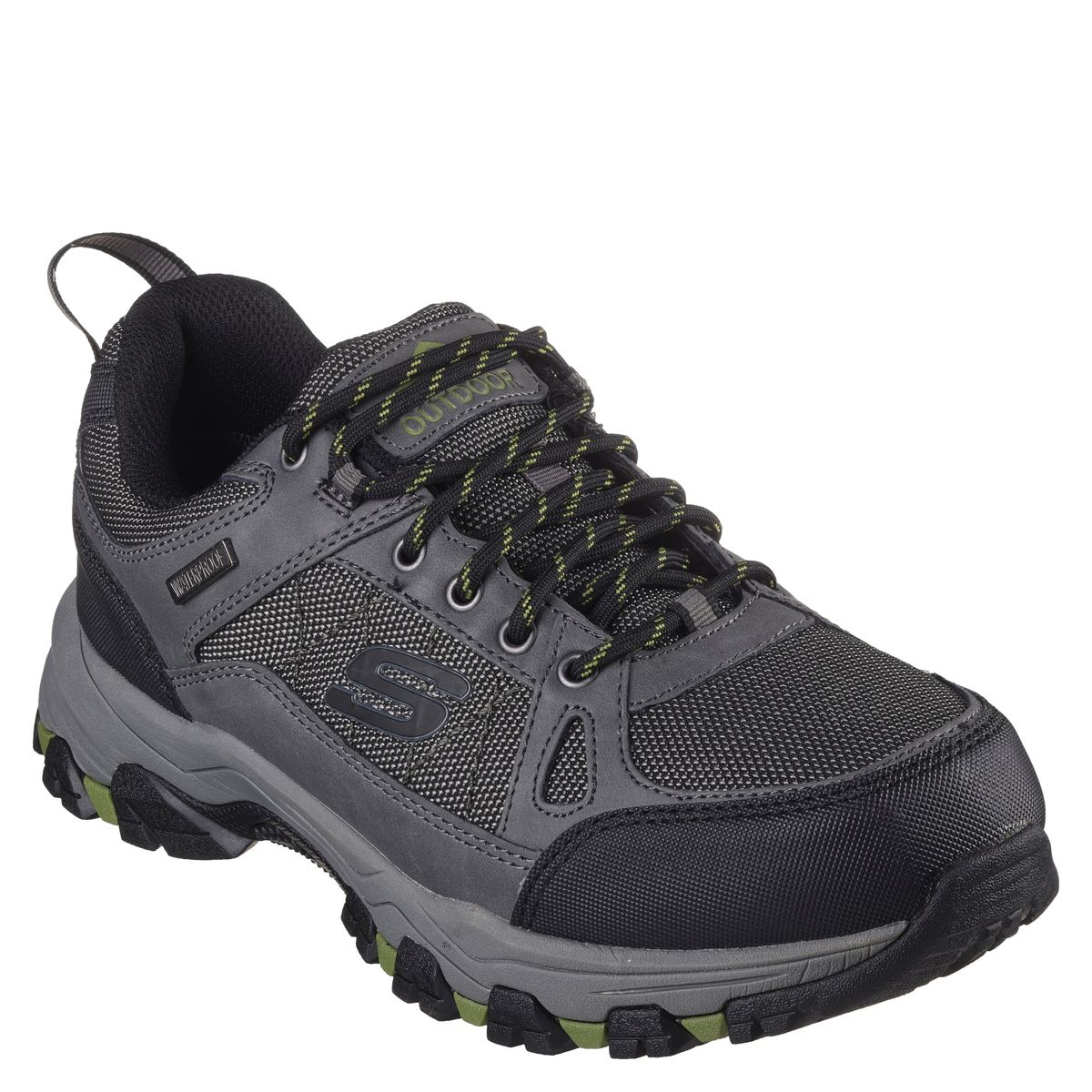 SKECHERS - Skechers Zapato casual hombre cuero gris