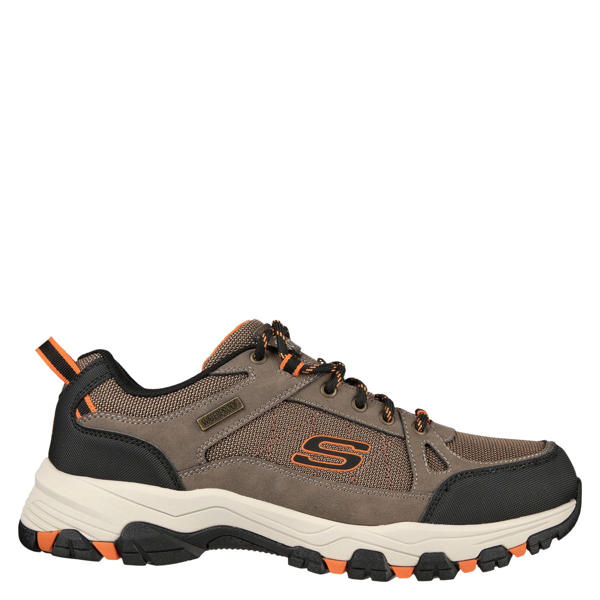 SKECHERS - Skechers Zapato casual hombre cuero beige/khaki