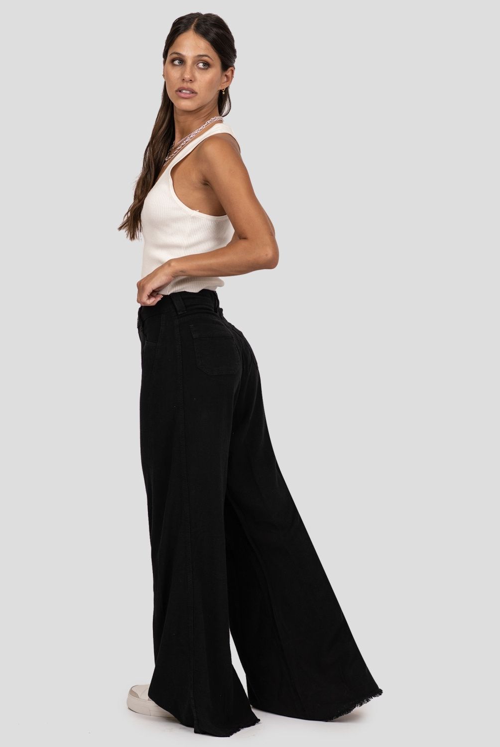 LOLITA POCKET - Lolita Pocket Jeans Wide Leg Medio Mujer