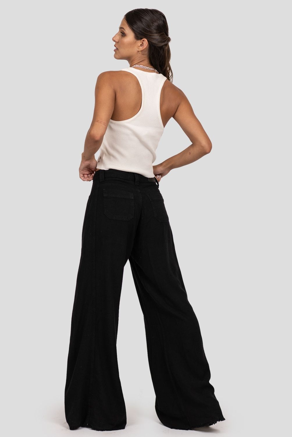 LOLITA POCKET - Lolita Pocket Jeans Wide Leg Medio Mujer