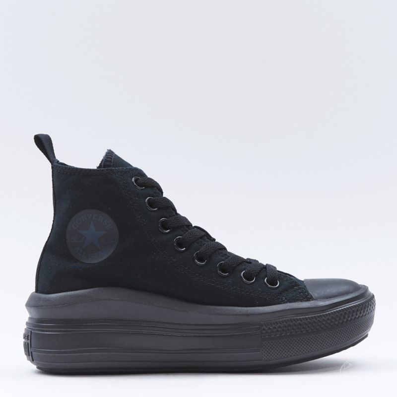 CONVERSE - Chuck Taylor All Star Move Zapatilla Urbana Unisex Niño Negro (36 a 40) Converse