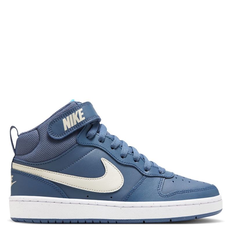 NIKE - Court Borough Mid 2 Zapatilla Deportiva Unisex Niños Azul Nike