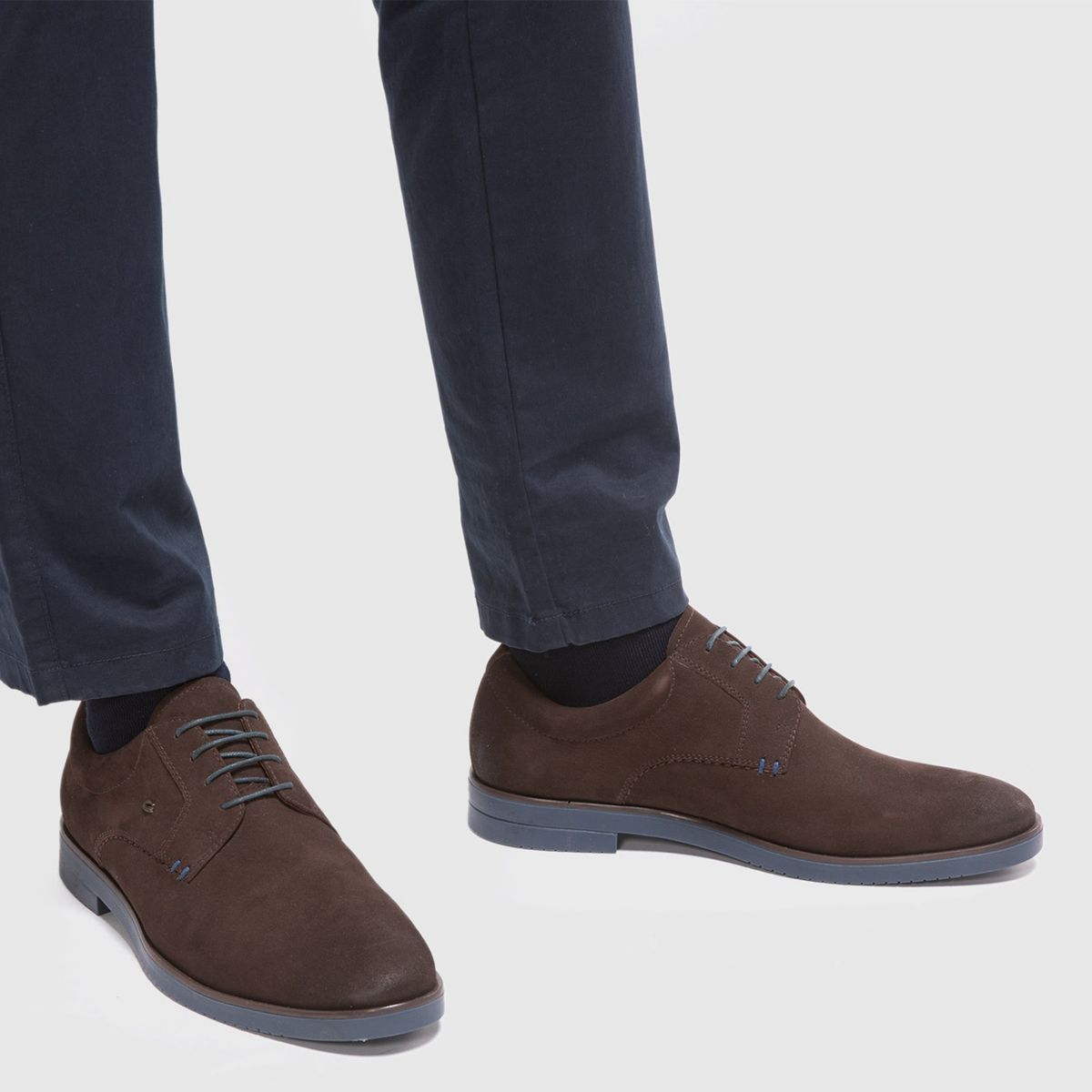 GUANTE - Zapato Casual Hombre Cuero Café Guante