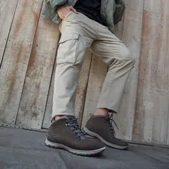 GUANTE - Botín Hombre Cuero Gris