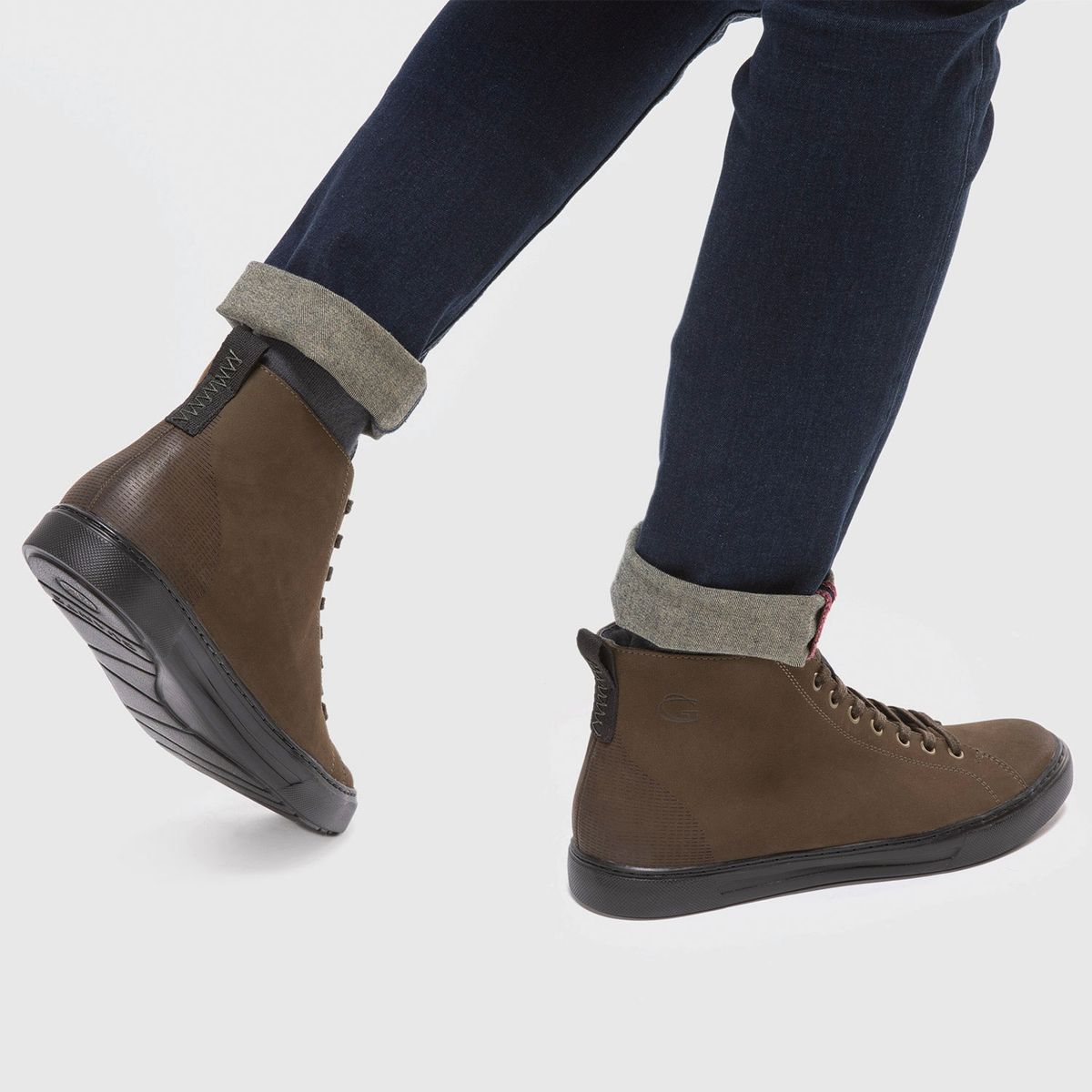 GUANTE - Botín Hombre Cuero Verde Guante