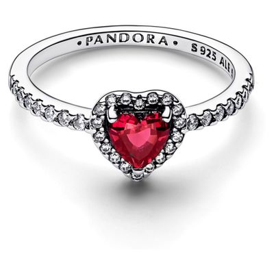 Imagen 2 del producto Anillo Corazón Nivelado Rojo Brillante Mujer