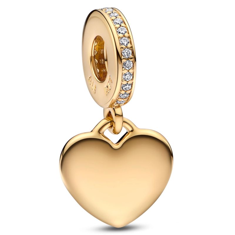 PANDORA - Charm Colgante Corazón Circonia Cubica Clara Mujer Pandora