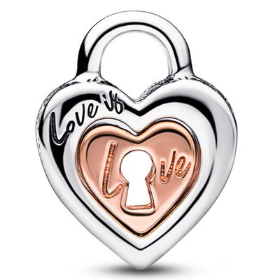 Imagen 2 del producto Charm Candado De Corazón Bicolor Mujer