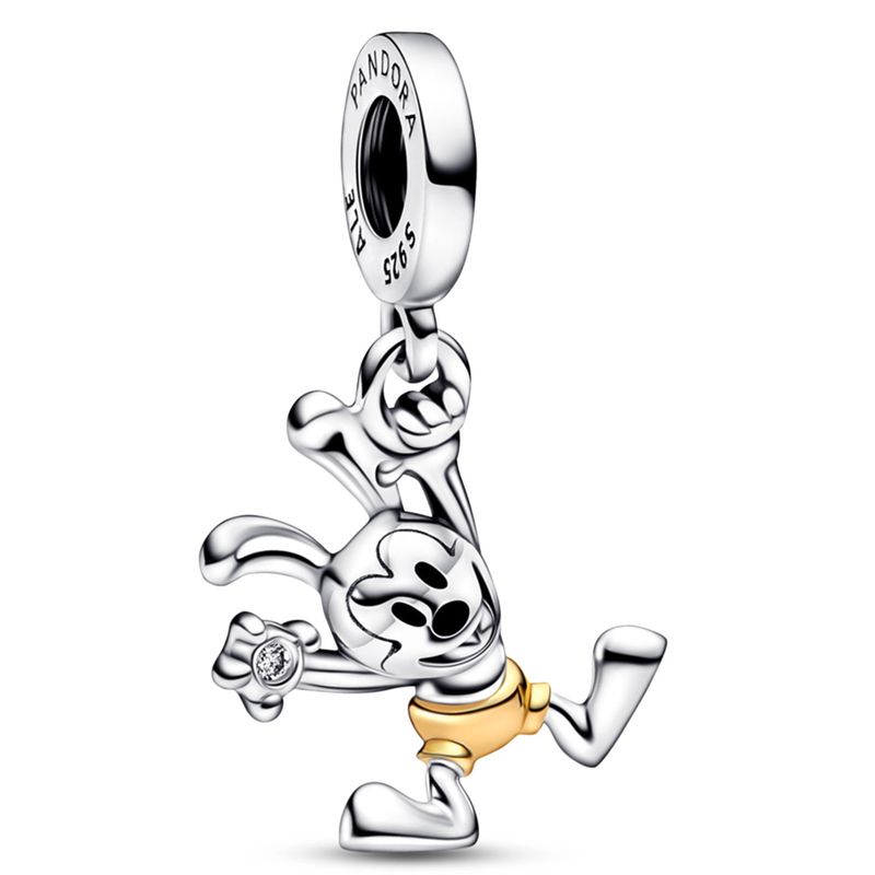 PANDORA - Charm Colgante 100 Aniversario Oswald De Disney Con Diamante Sintético Mujer Pandora