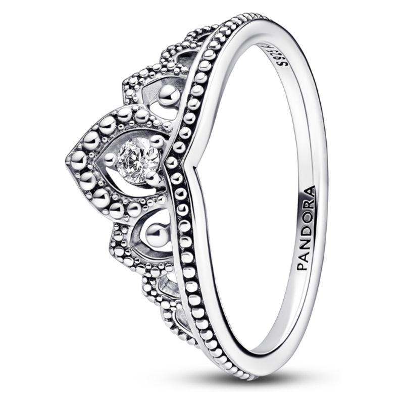 PANDORA - Anillo De Tiara Con Cuentas Mujer Pandora