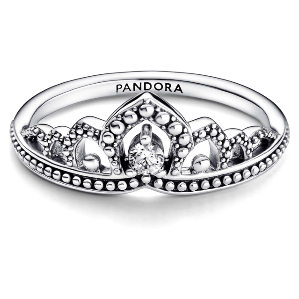 PANDORA - Anillo De Tiara Con Cuentas Mujer Pandora