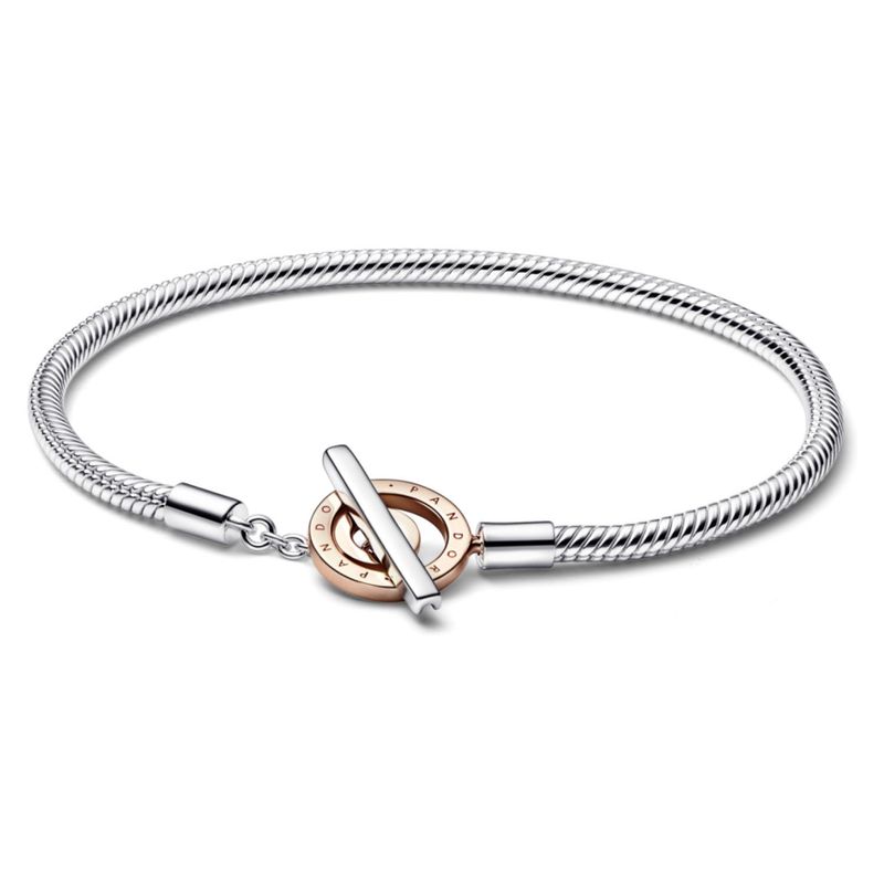 PANDORA - Pulsera Insignia Con Cierre En T Mujer Pandora