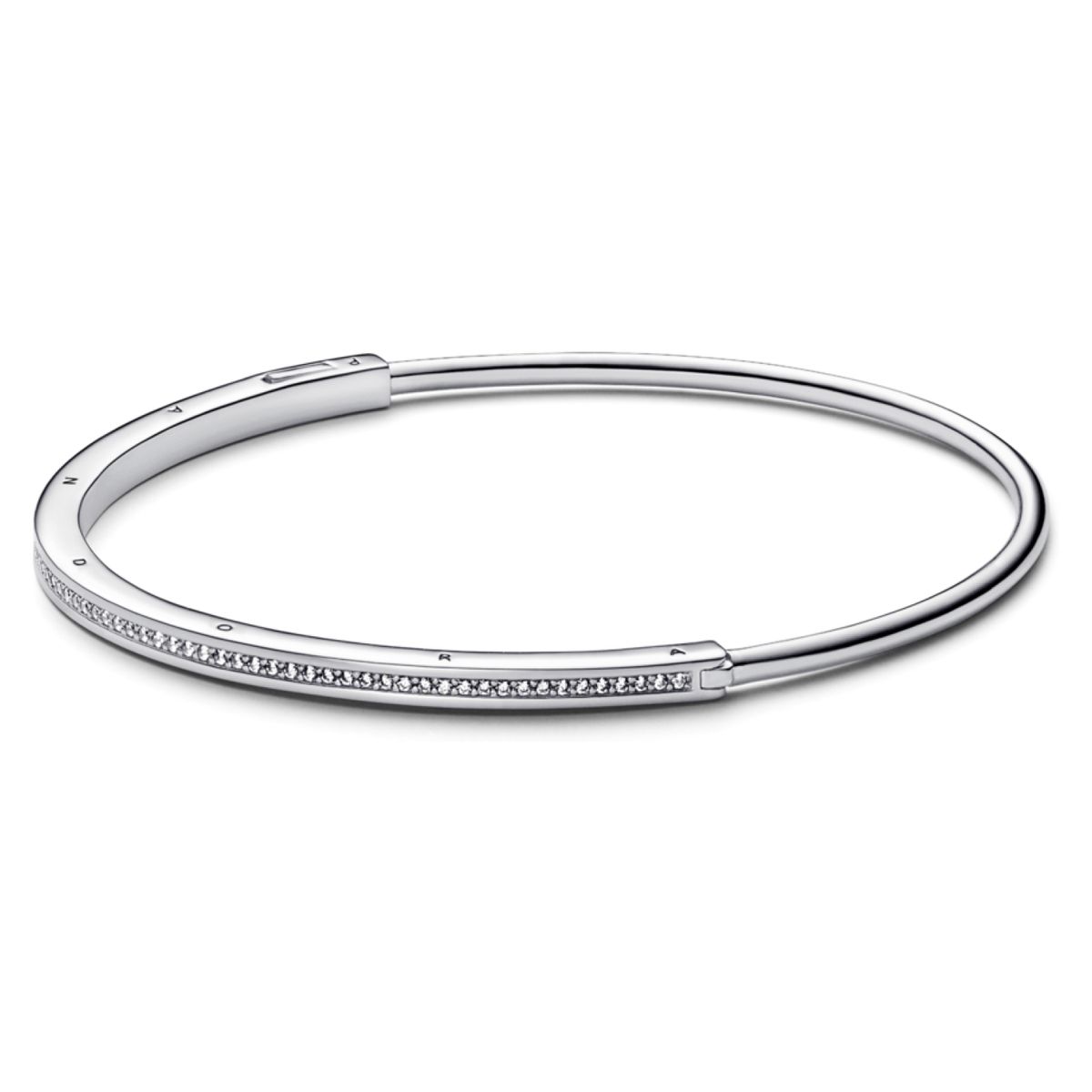 PANDORA - Brazalete Rígida Pandora Signature I-D Pavé Mujer Pandora