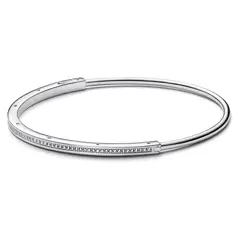 PANDORA - Brazalete Rígida Signature I-D Pavé Mujer