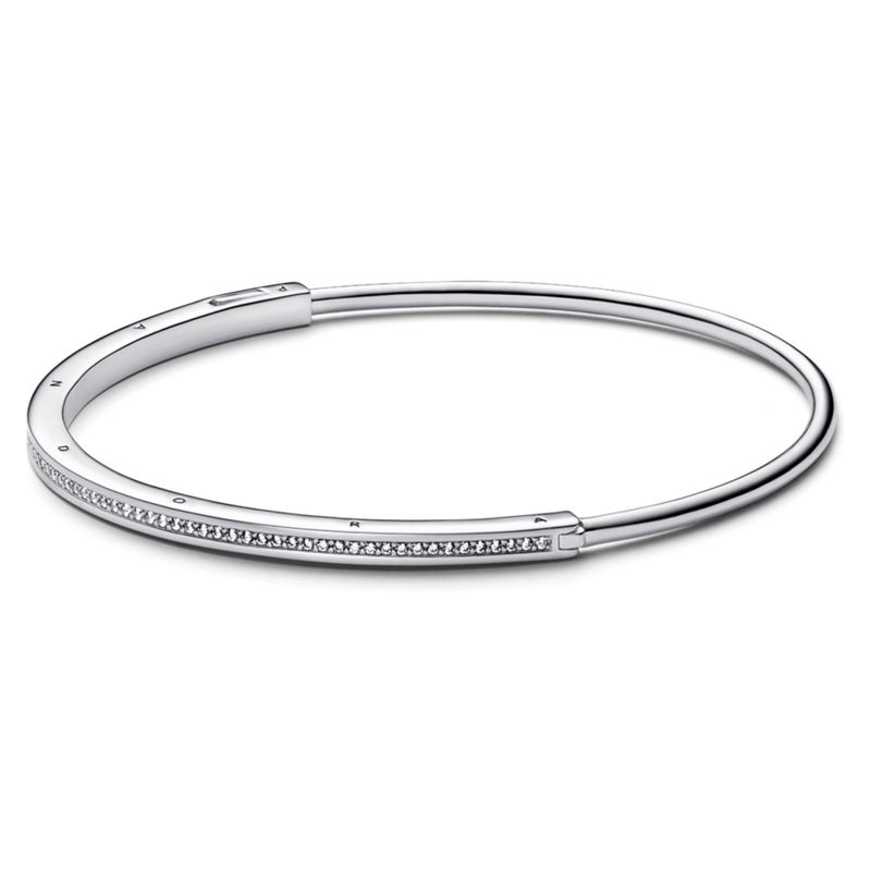 PANDORA - Brazalete Rigido Insignia de PANDORA I-D Plata Mujer Pandora