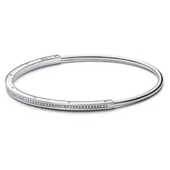 PANDORA - Brazalete Rigido Insignia de I-D Plata Mujer