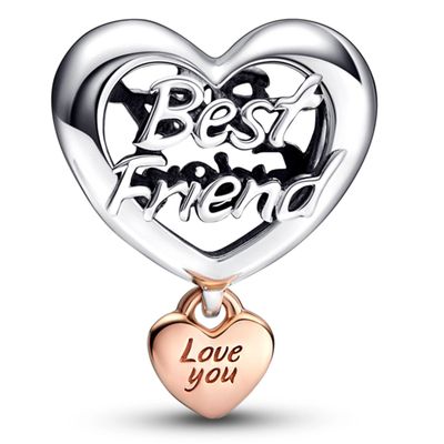 Imagen 2 del producto Charm Rose Y Plata Te Amo Mejor Amiga Mujer