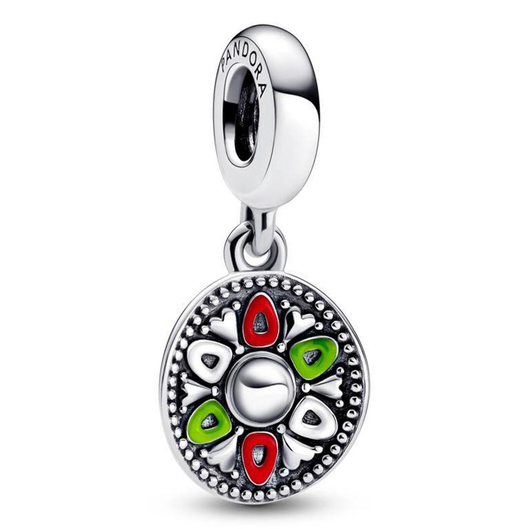 Colgante En Plata Sombrero Esmaltes Mujer