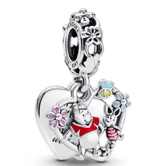 PANDORA - Colgante Doble Winnie The Pooh Y Pigle Mujer