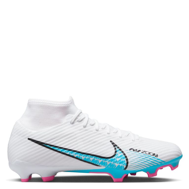 NIKE Zoom Superfly 9 Academy Fg/Mg Zapatilla Fútbol Hombre Blanco
