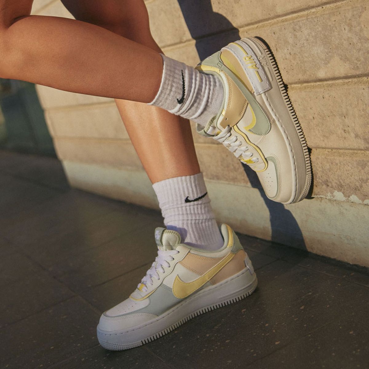 NIKE - Air Force F1 Shadow Zapatilla Urbana Mujer Blanco Nike