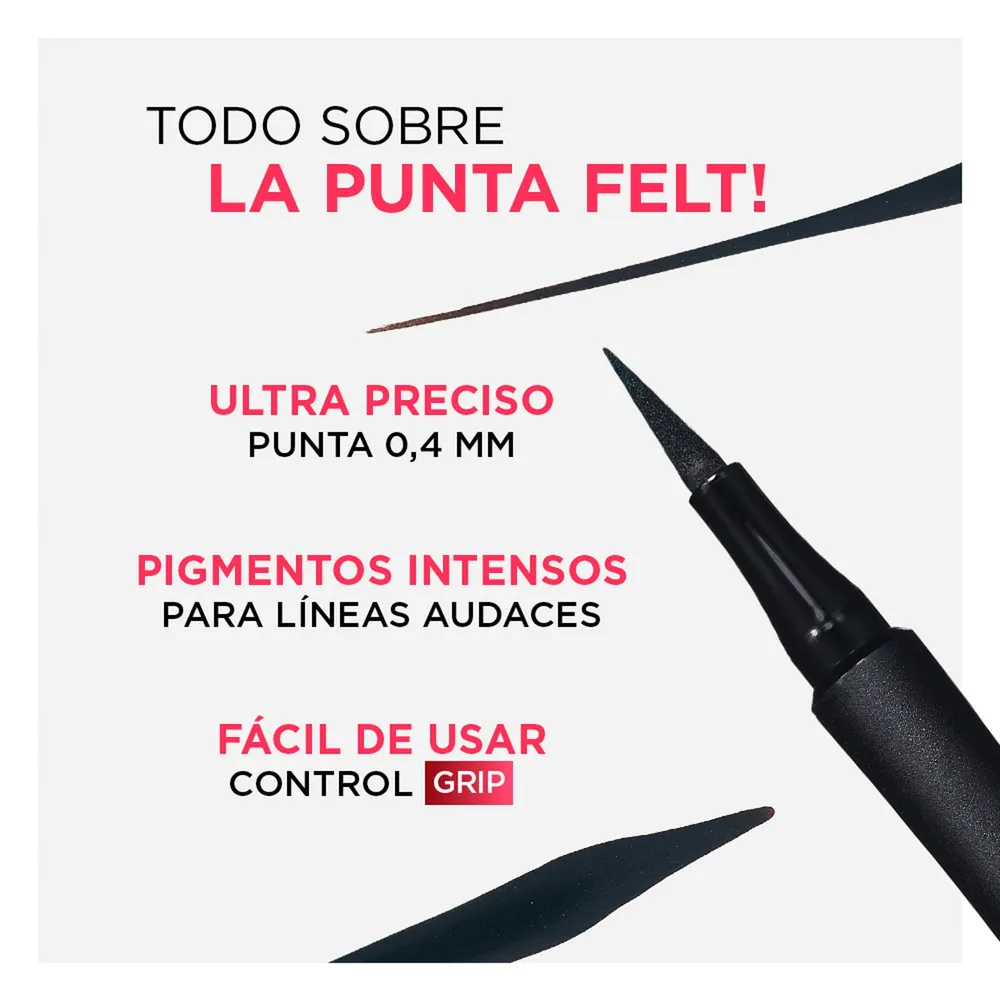 L'Oreal Paris Infaillible Precision Felt Eyeliner 01 Black Waterproof, foto 4