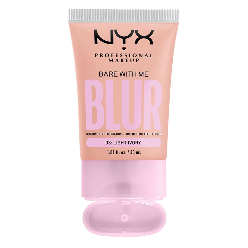 NYX PROFESSIONAL MAKEUP - Base de Maquillaje Bare With Me Blur Tint  Light Ivory Nyx Professional Makeup