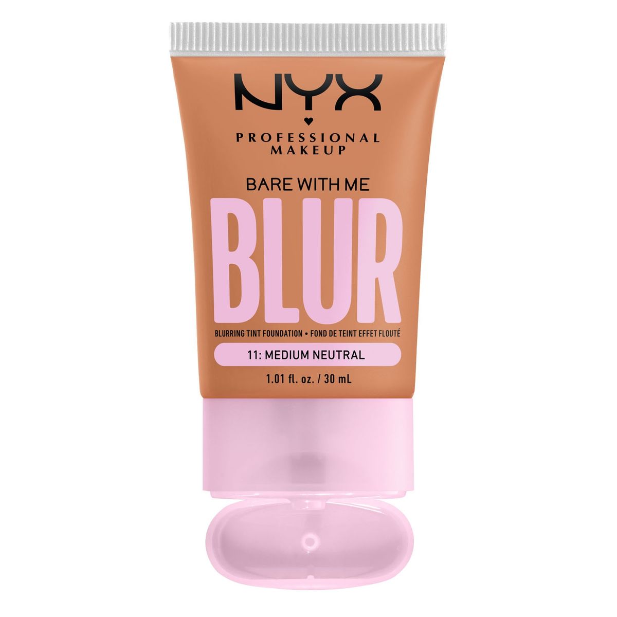 NYX PROFESSIONAL MAKEUP - Base de Maquillaje Bare With Me Blur Tint  Medium Neutral Nyx Professional Makeup