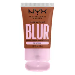 NYX PROFESSIONAL MAKEUP - Base de Maquillaje Bare With Me Blur Tint Nutmeg