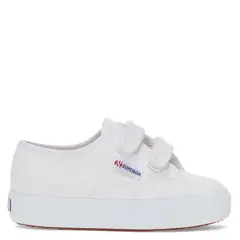 SUPERGA - Kids Straps Zapatilla Urbana Unisex Niño Blanco (22 a 34)
