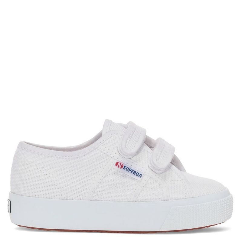 SUPERGA - Kids Straps Zapatilla Urbana Unisex Niño Blanco (22 a 34) Superga