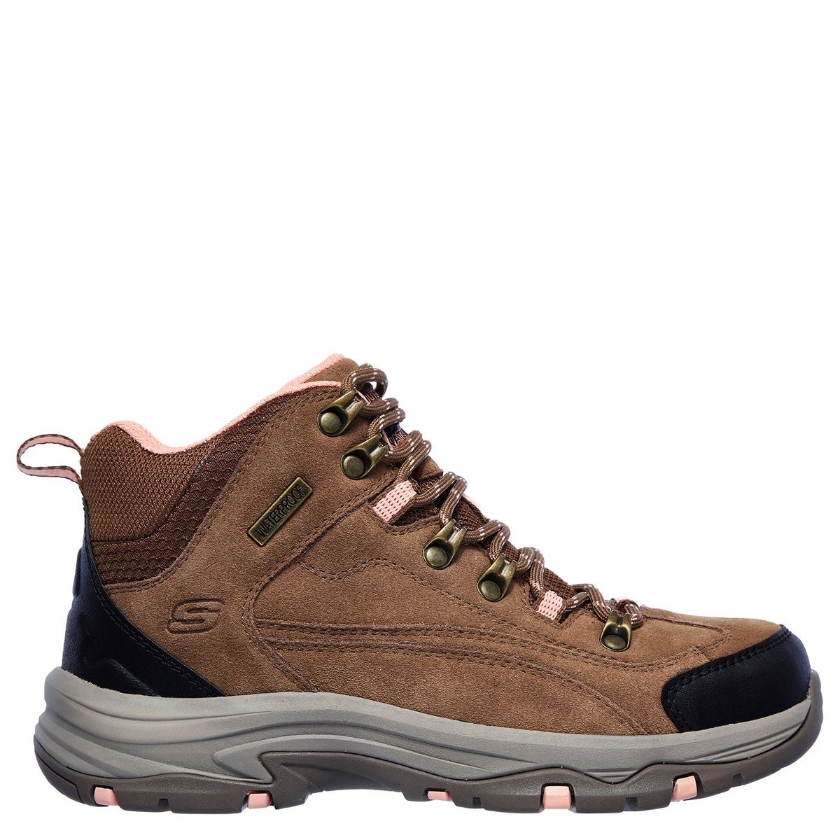 SKECHERS - Zapatilla Running Mujer Cuero Café Skechers