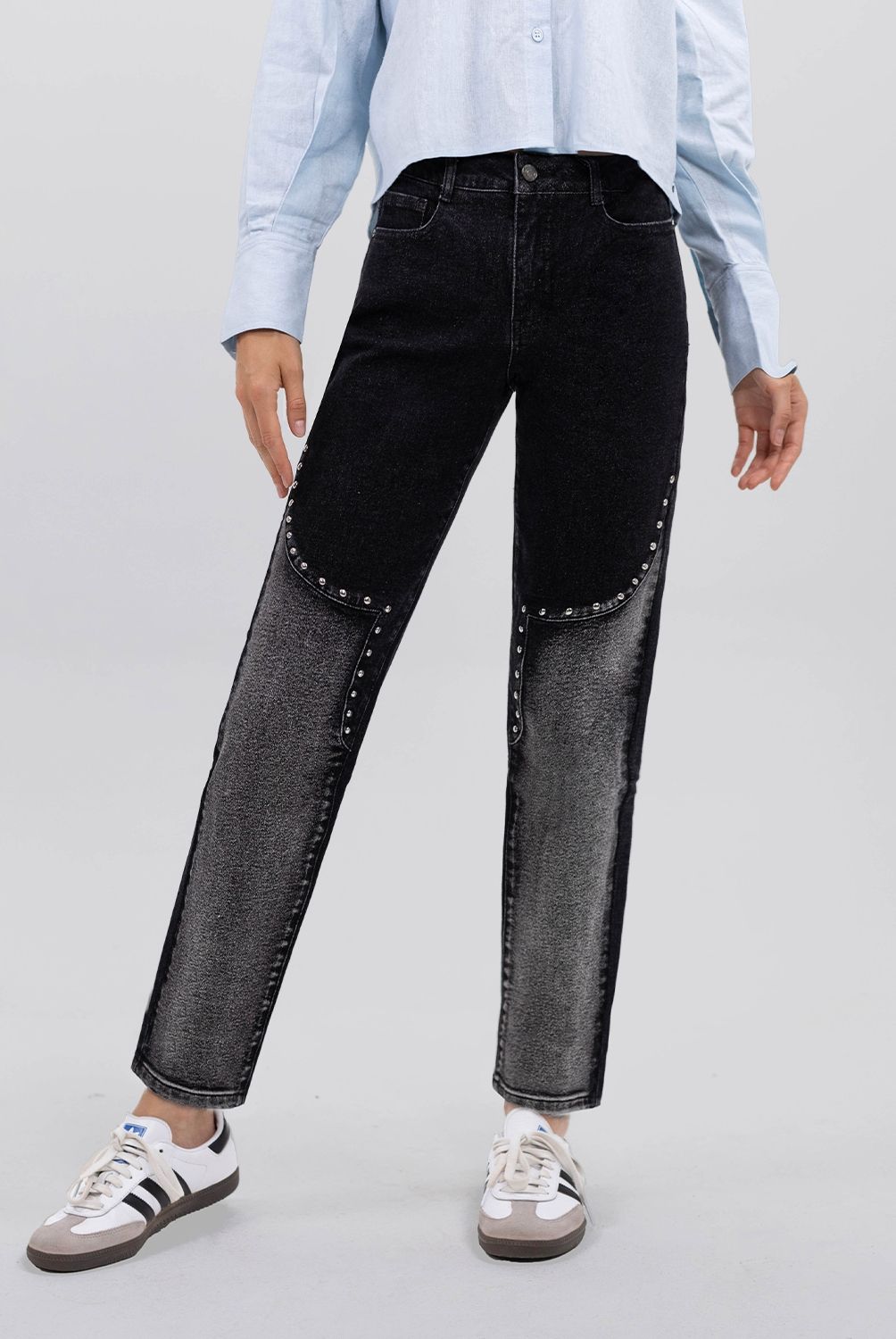 RAINDOOR - Jeans Recto Nuria Tiro Alto Mujer Raindoor