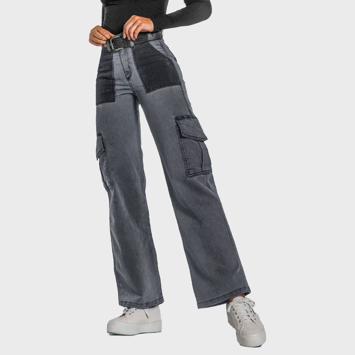 RAINDOOR - Raindoor Jeans Recto Tiro Alto Algodón Pima Mujer