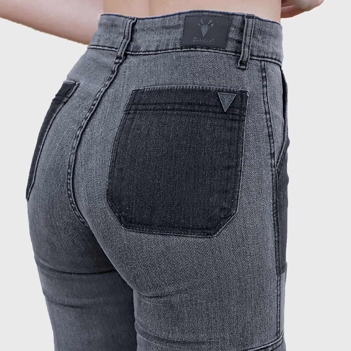 RAINDOOR - Raindoor Jeans Recto Tiro Alto Algodón Pima Mujer