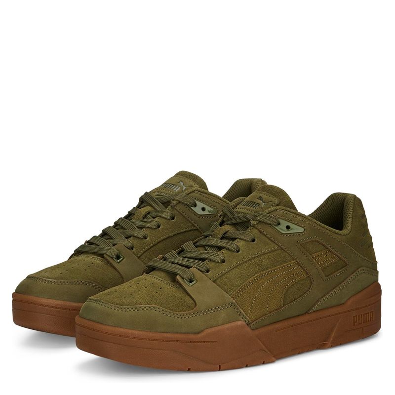 PUMA - Slipstream Suede Zapatilla Urbana Hombre Verde Puma