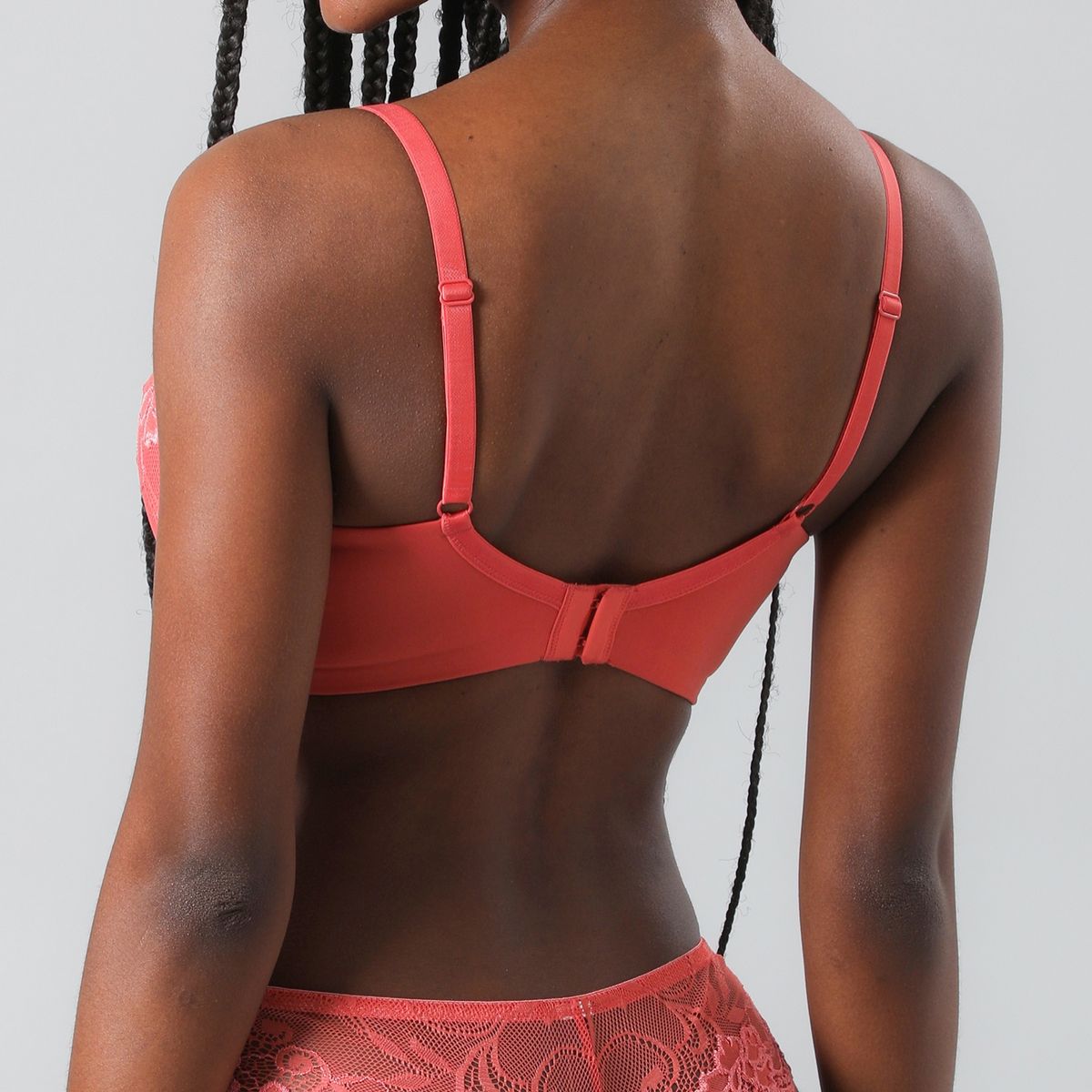 FLORES - Sostén Copas Encaje Pabilo Mujer Flores