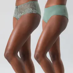 FLORES - Calzón Pack De 2 Pantaleta Mujer