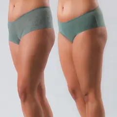 FLORES - Pack De 2 Calzón Pantaleta Mujer