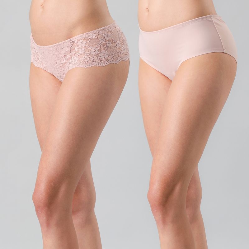 FLORES - Pack De 2 Calzón Pantaleta Mujer Flores