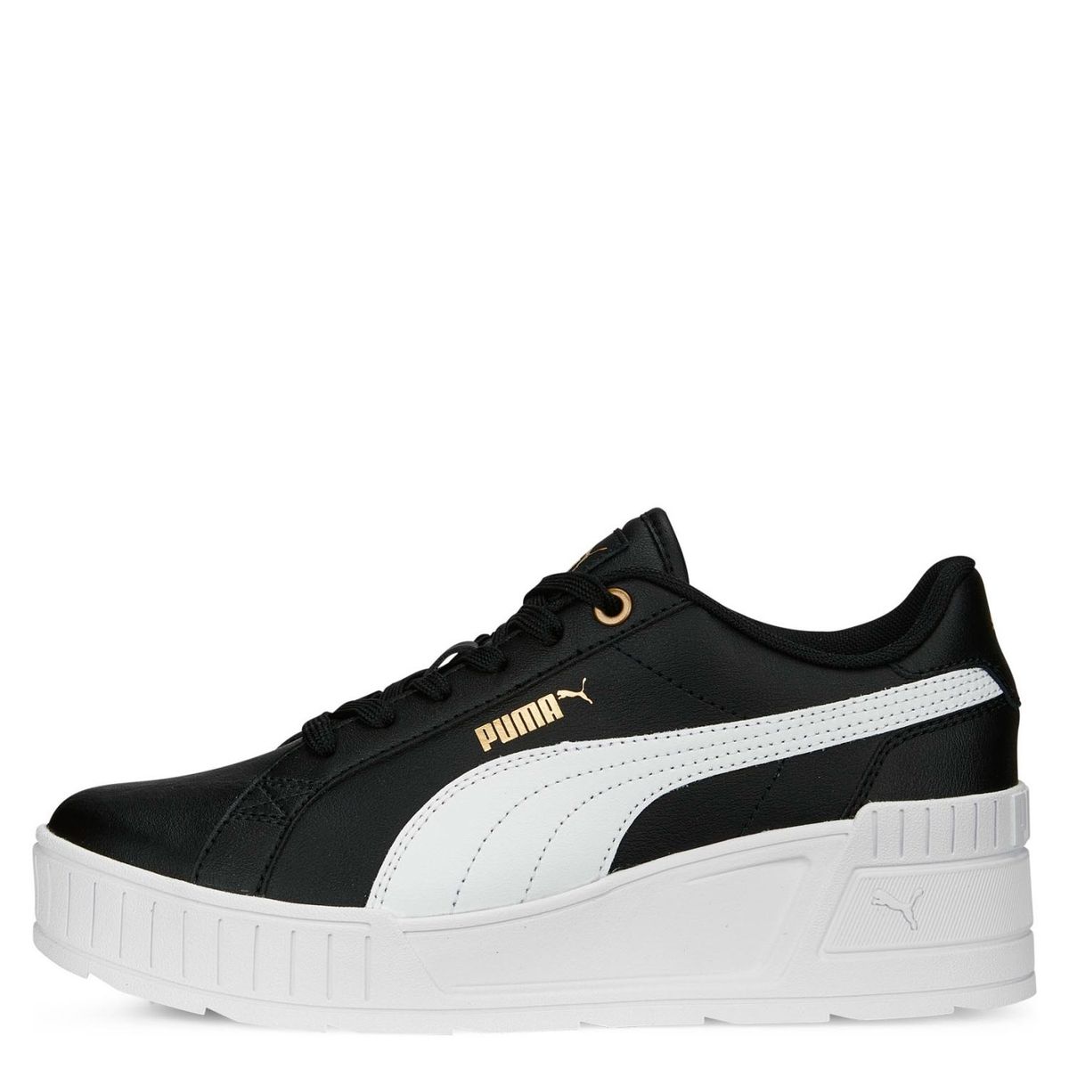 PUMA - Karmen Wedge Zapatilla Urbana Mujer Cuero Negro Puma