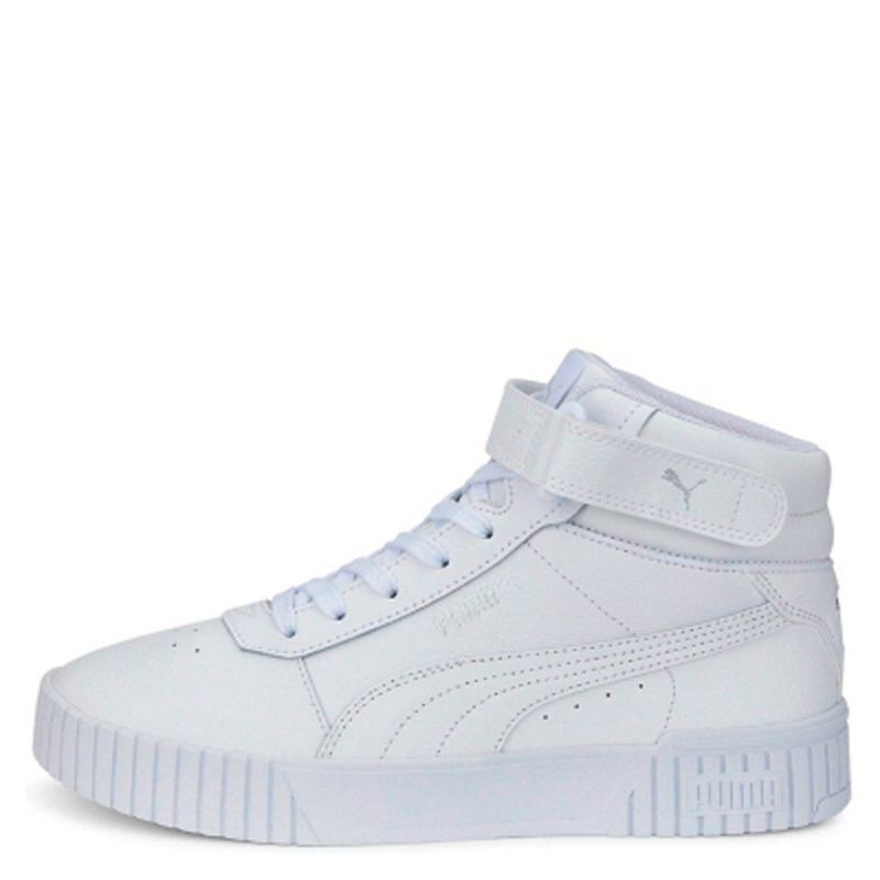 PUMA - Carina 2.0 Mid Zapatilla Urbana Mujer Cuero Blanco Puma