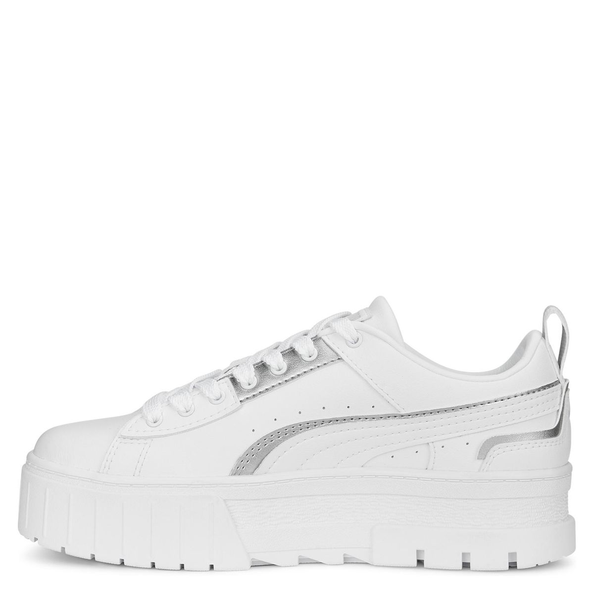 PUMA - Mayze UT Metallic Zapatilla Urbana Plataforma Mujer Blanca Puma