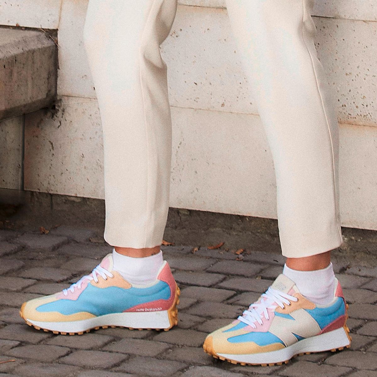 NEW BALANCE - 327 Zapatilla Urbana Mujer Azul New Balance