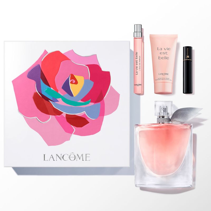 LANCOME - Set Perfume Mujer La Vie Est Belle Edp 100Ml + Edp Travel 10Ml + Lotion 50Ml + Máscara 2Ml Lancome