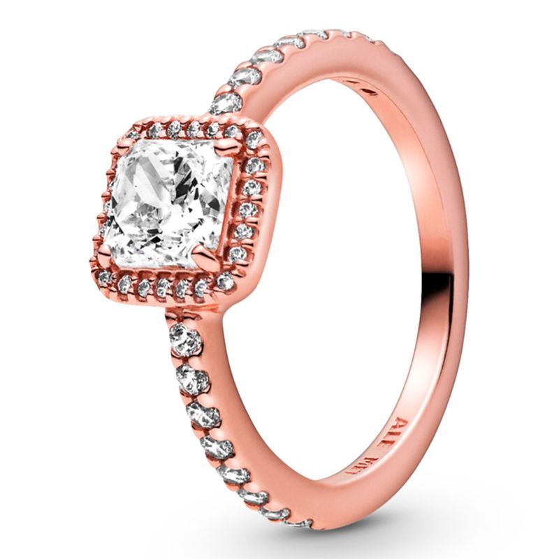 PANDORA - Anillo Cuadrado Mujer Pandora