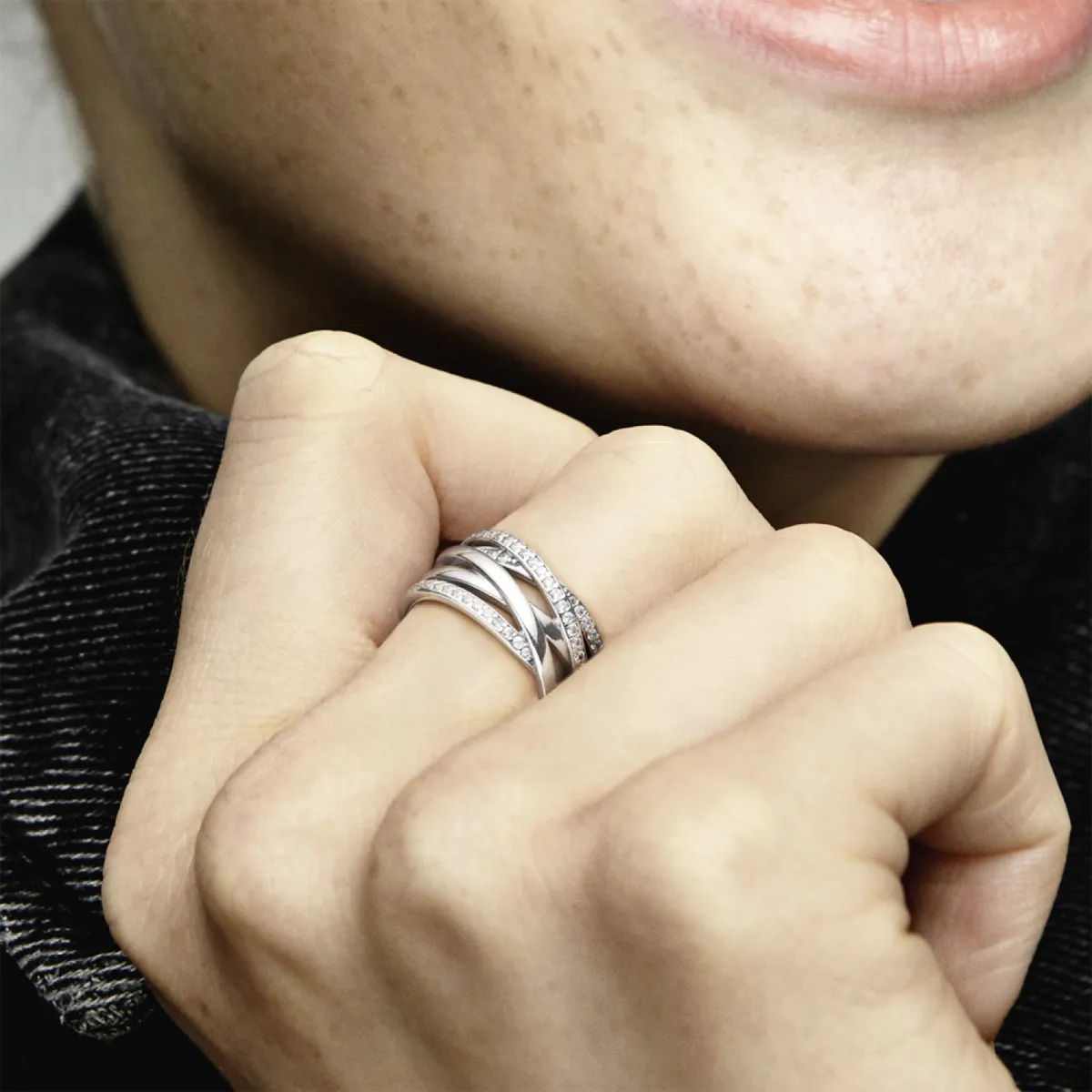 PANDORA - Anillo Entrelazados Mujer Pandora