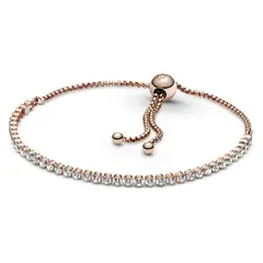 PANDORA - Pulsera Rose Con Cierre Deslizante Hebras Mujer