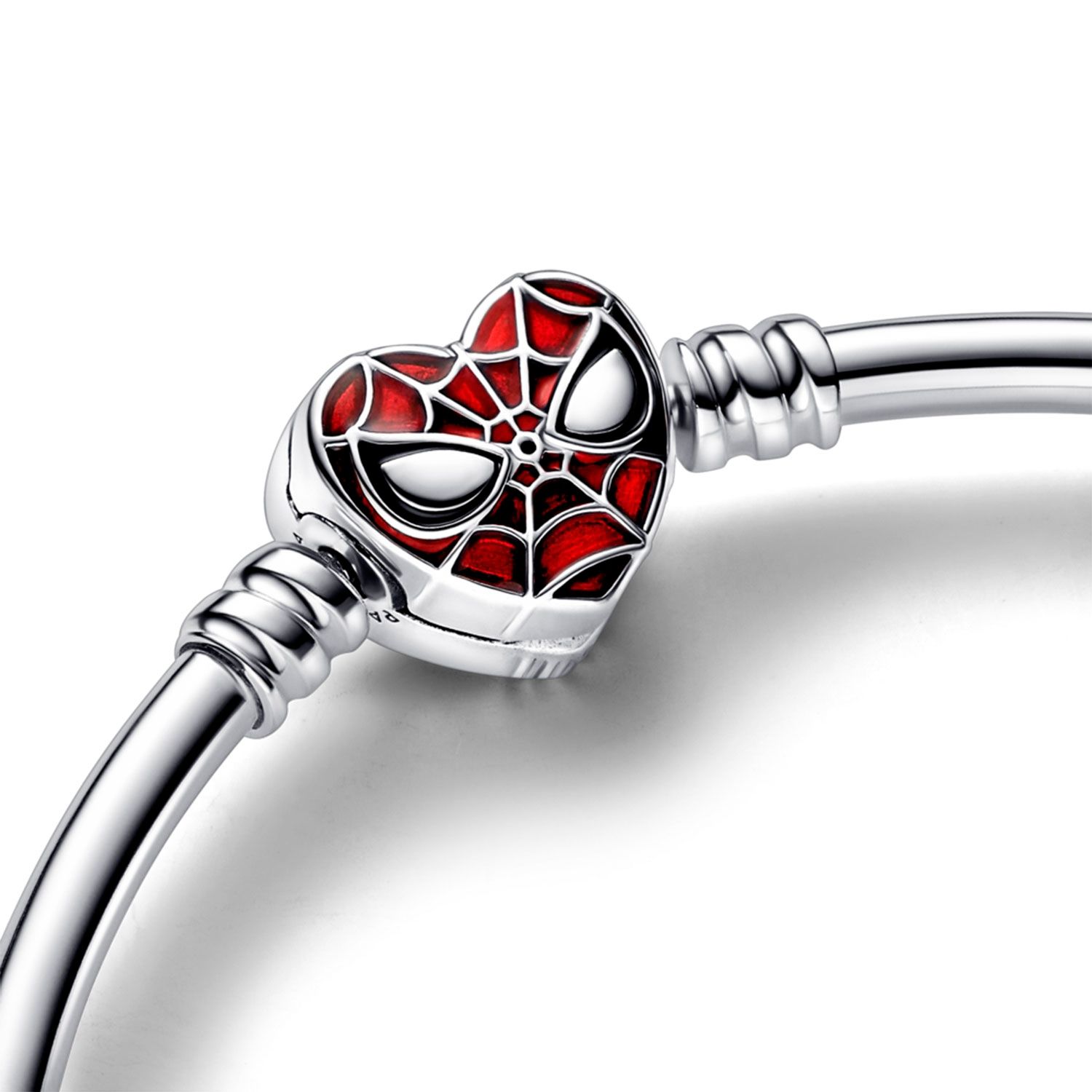 PANDORA Brazalete Rígida Con Cierre De Máscara Spider-Man De