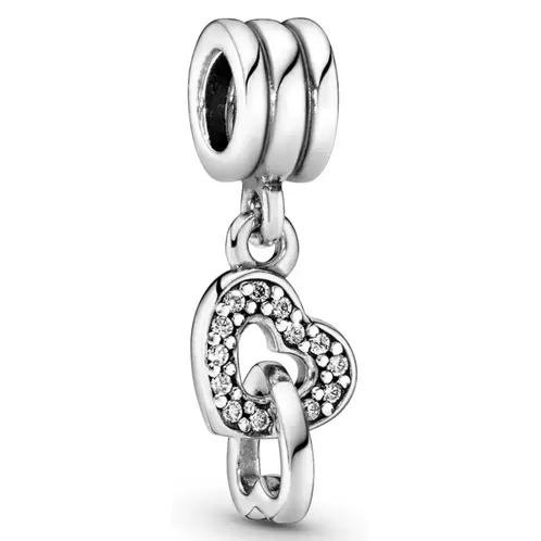 PANDORA - Charm Colgante Corazones Entrelazado Mujer